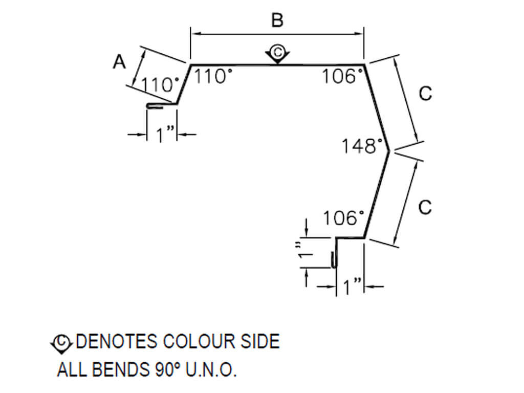 Westman Steel Products: #55_300 Gable Trim