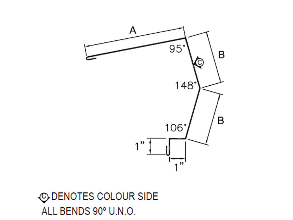 Westman Steel Products: #55_301 High Eave Trim