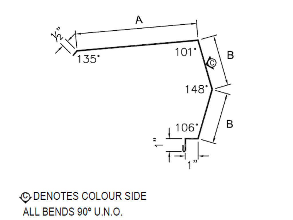 Westman Steel Products: #55_349 High Eave Trim