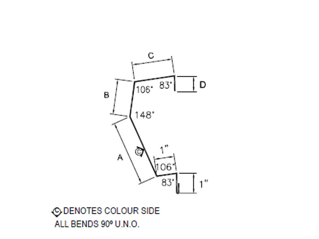 Westman Steel Products: #55_418 Eave Trim
