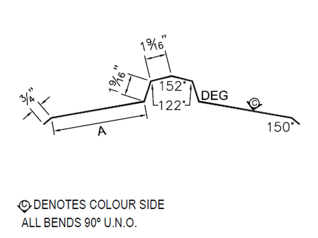 Westman Steel Products: #55_436 SSR Ridge Cap
