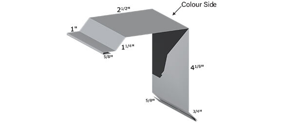 Westman Steel Products: #849 GABLE TRIM