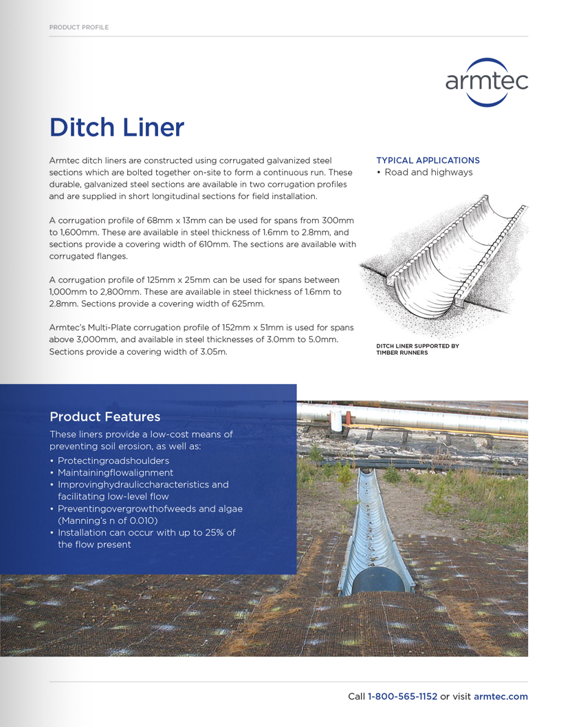 Documentation for Ditch Liner