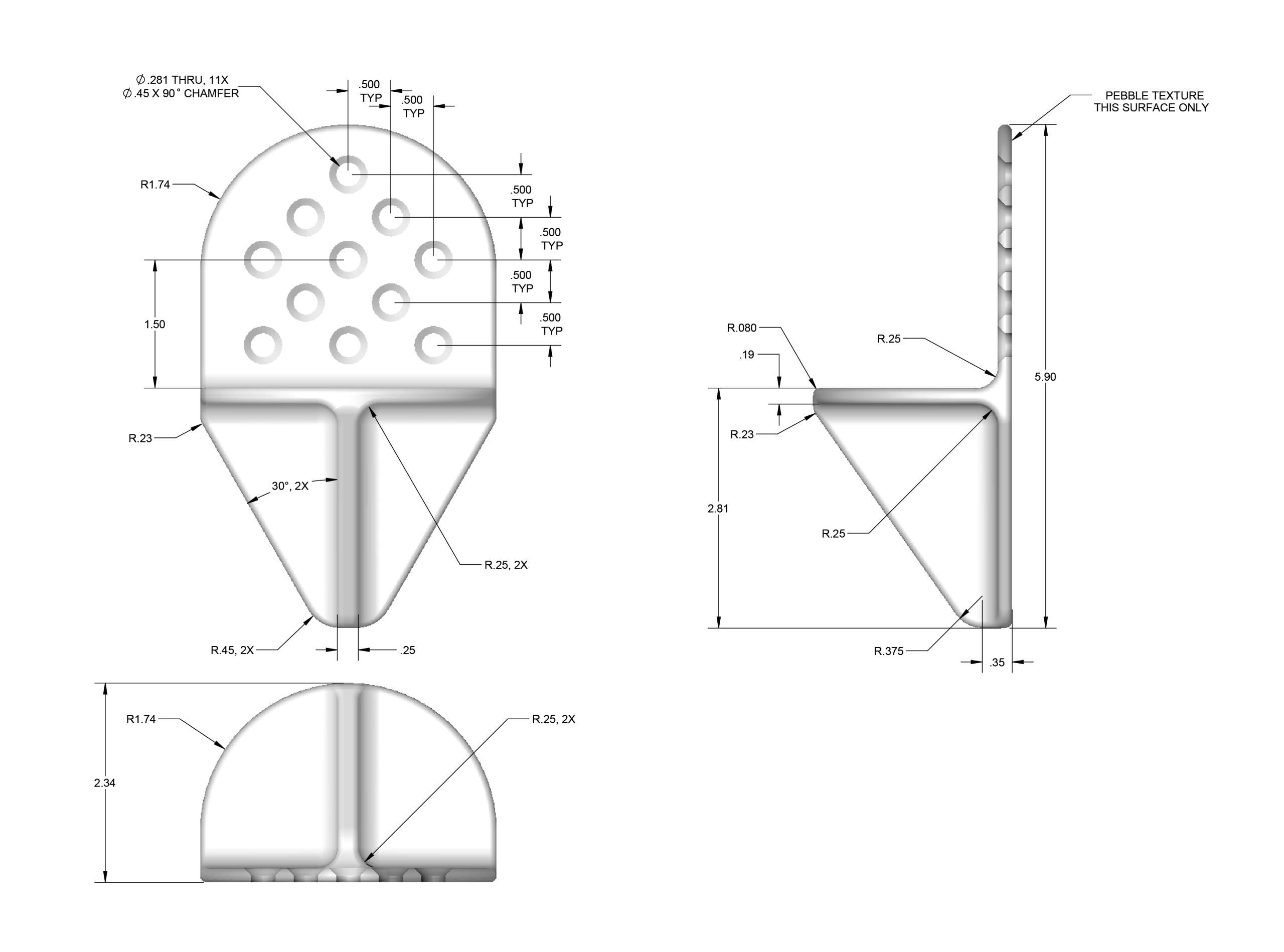 Dimensions of Snow Shoes