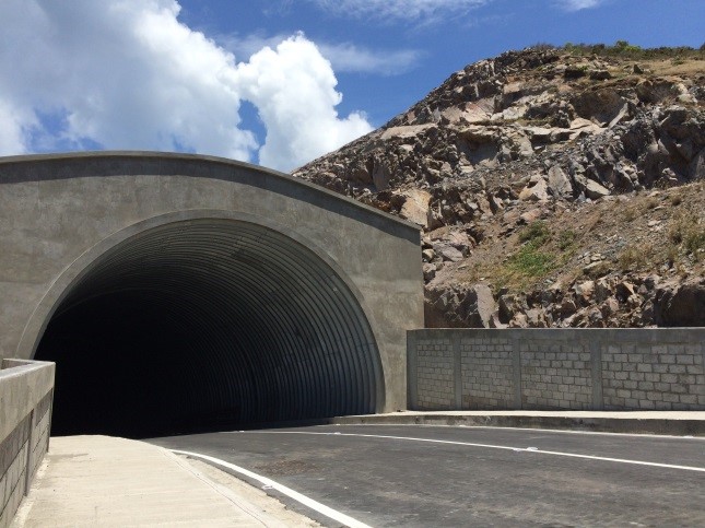 Armtec: St. Kitts Rockfall Protection Tunnel. Project Image 2