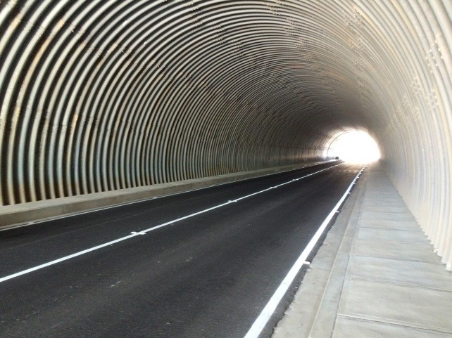 Armtec: St. Kitts Rockfall Protection Tunnel. Project Image 1