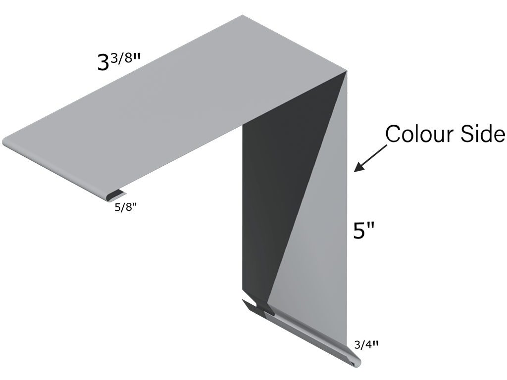 Westman Steel Products: #723 High Eave Flashing