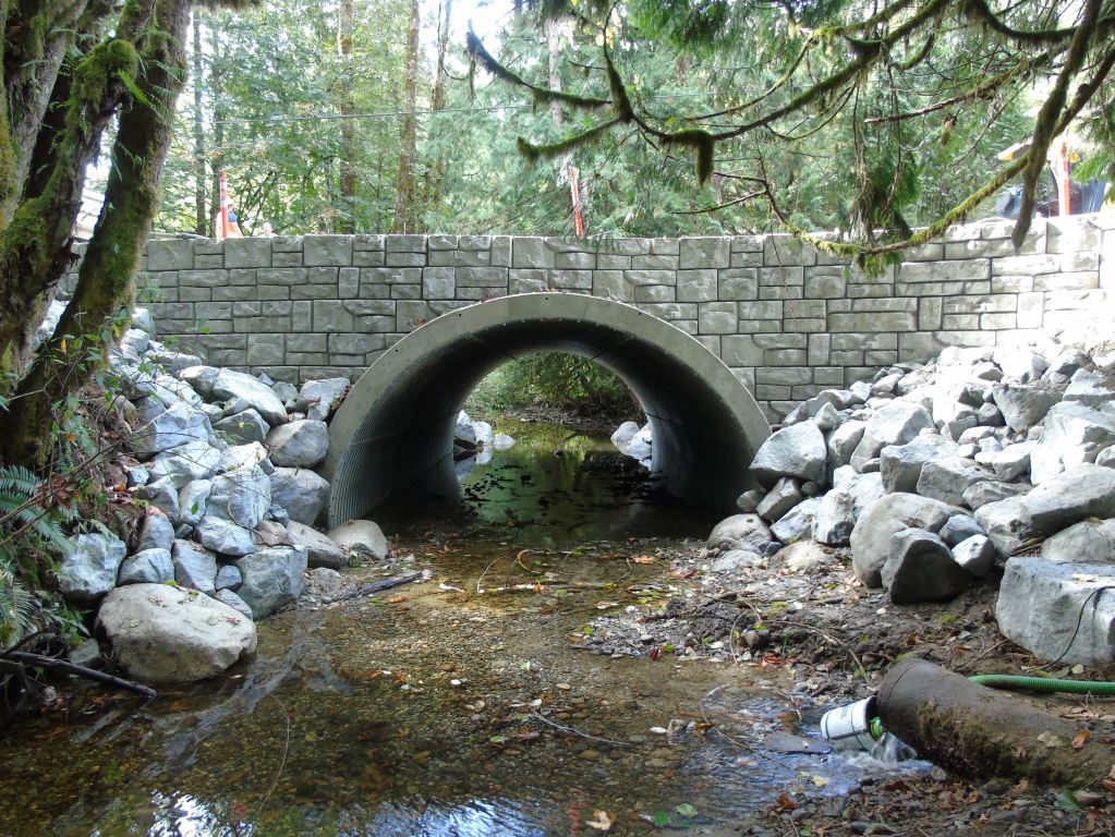 Image of West Creek, BC Arch Shaped Multi Plate Crossing